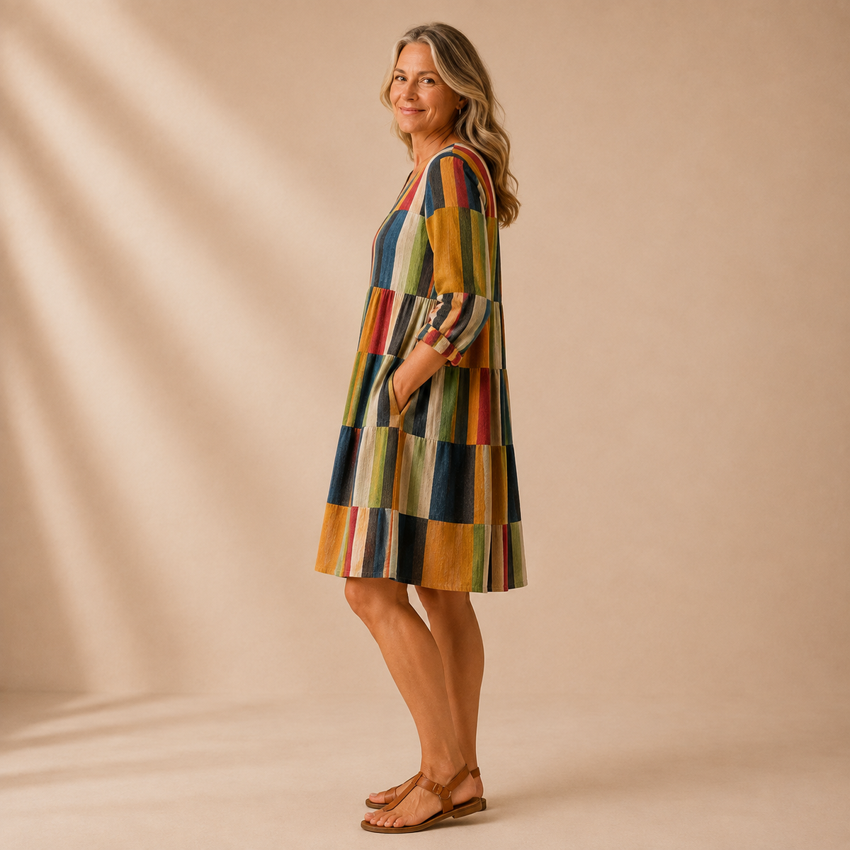 Emma | Kleurrijke Comfort Jurk