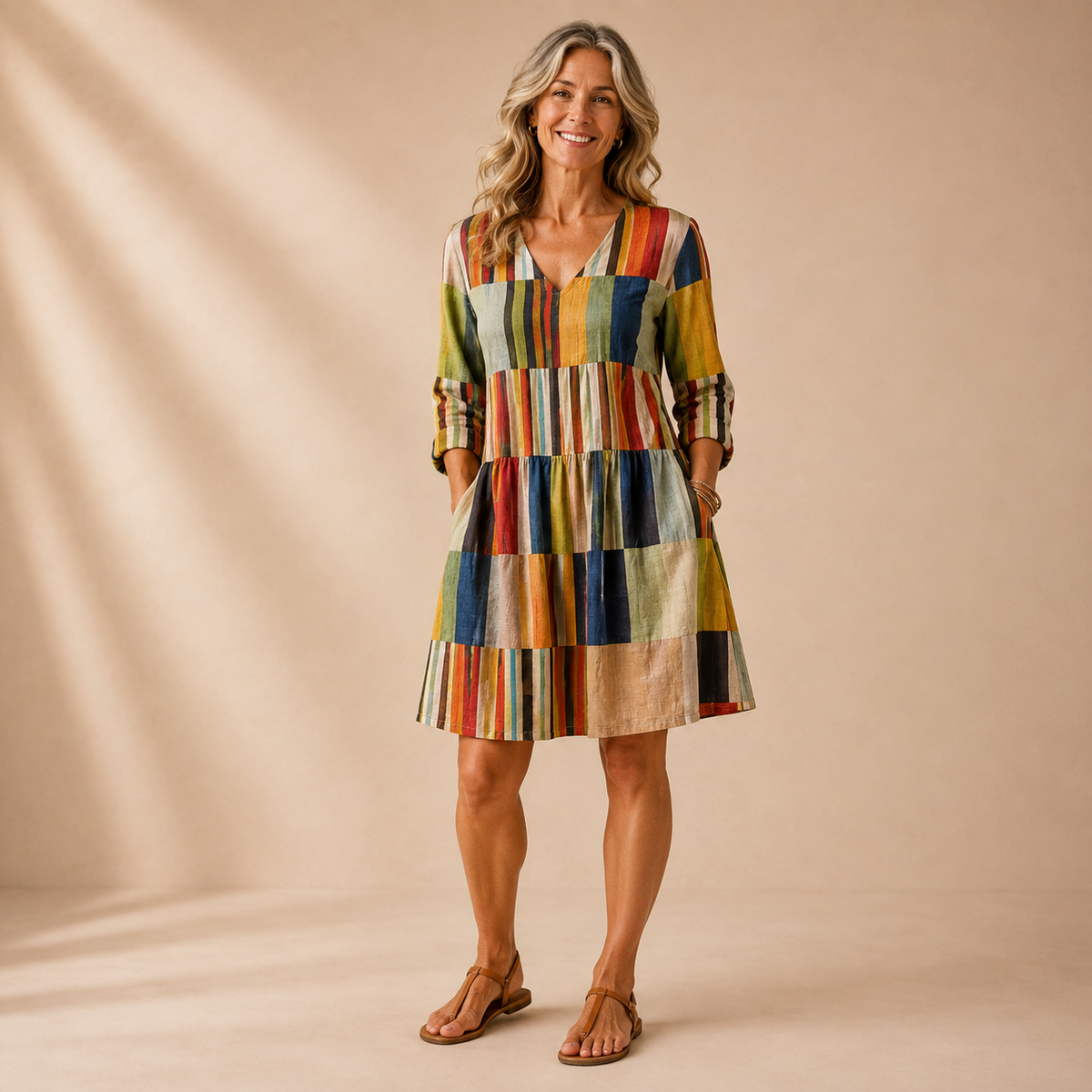 Emma | Kleurrijke Comfort Jurk