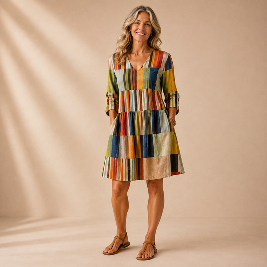 Emma | Kleurrijke Comfort Jurk