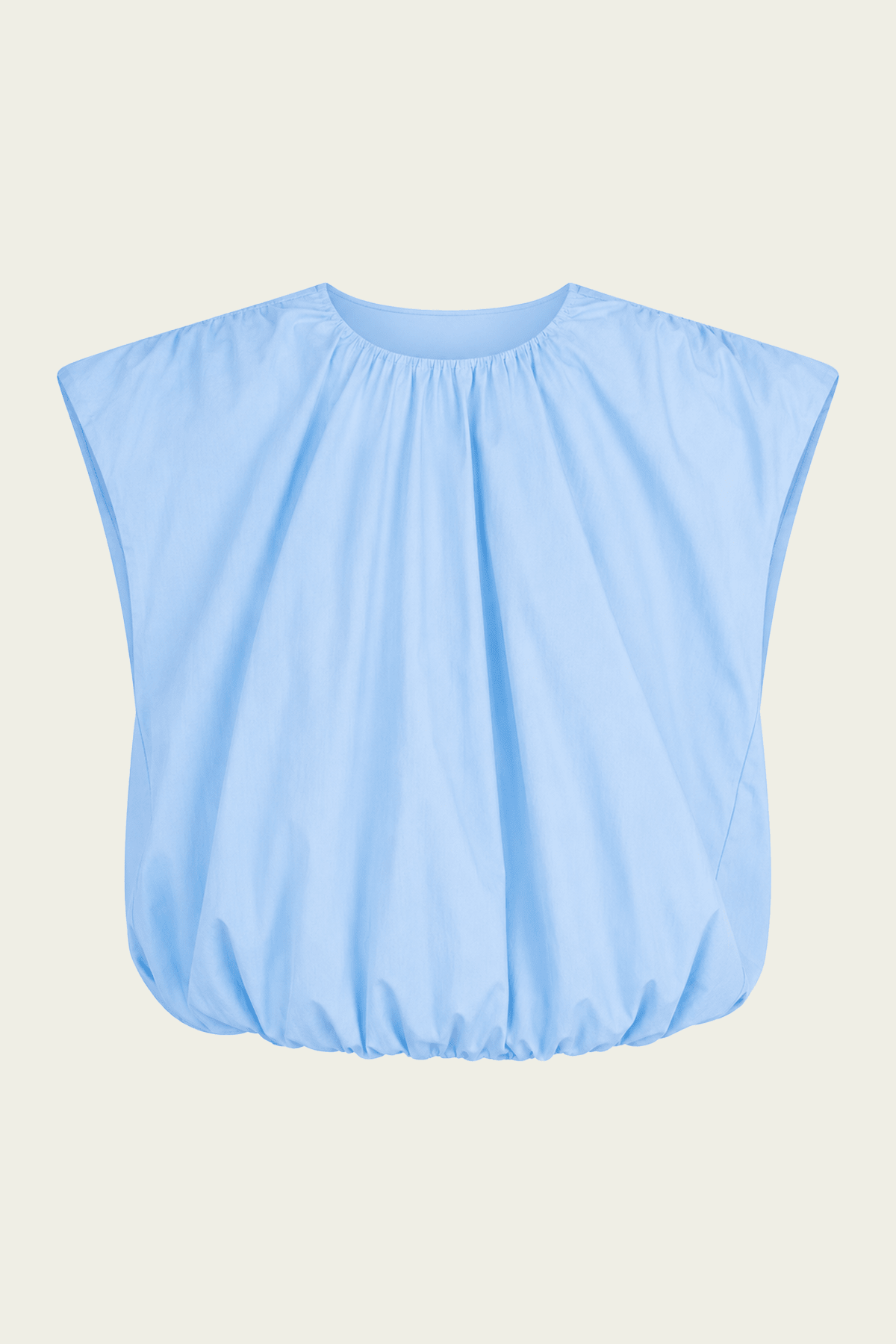 Sophie | Damesblouse met geplooide hals en ballonzoom